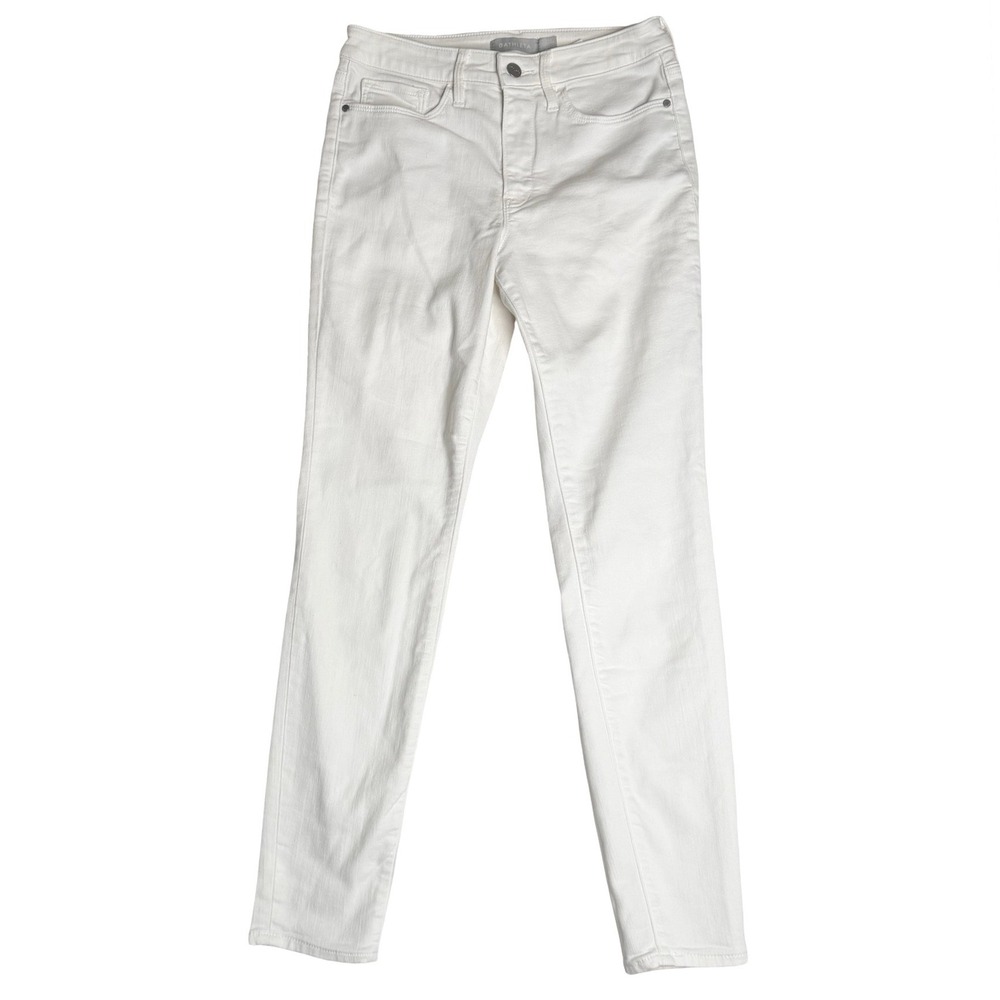 Athleta Sculptek Skinny Jeans White Womens 6